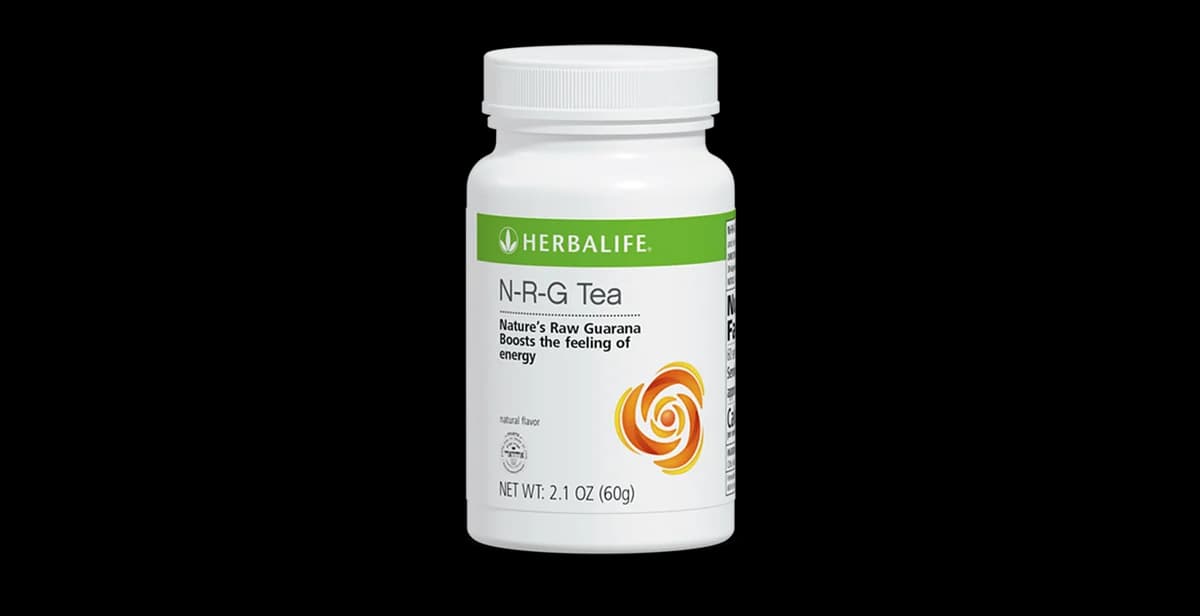 Official Herbalife N-R-G Nature's Raw Guarana Tea canister