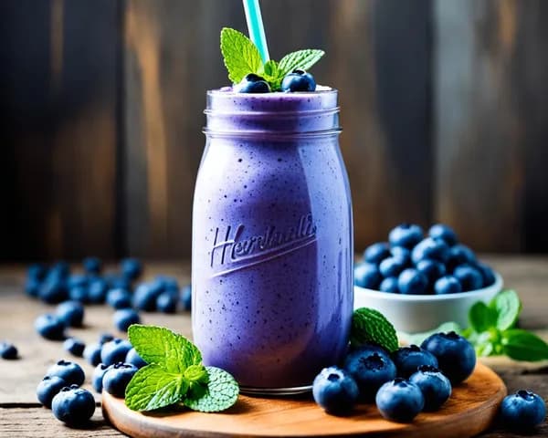 How to Make a Delicious Herbalife Chocolate Blueberry Shake