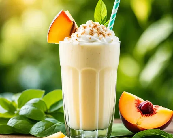 How to Make a Delicious Vanilla Herbalife Shake with Peach