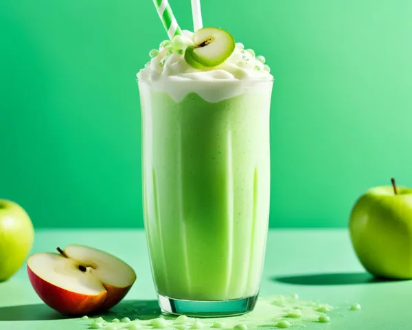 Delicious Vanilla Herbalife Shake with Protein Drink Mix and Apple