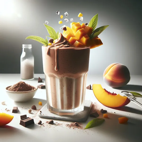 Energizing Mango-Peach Dutch Chocolate Herbalife Shake Recipe