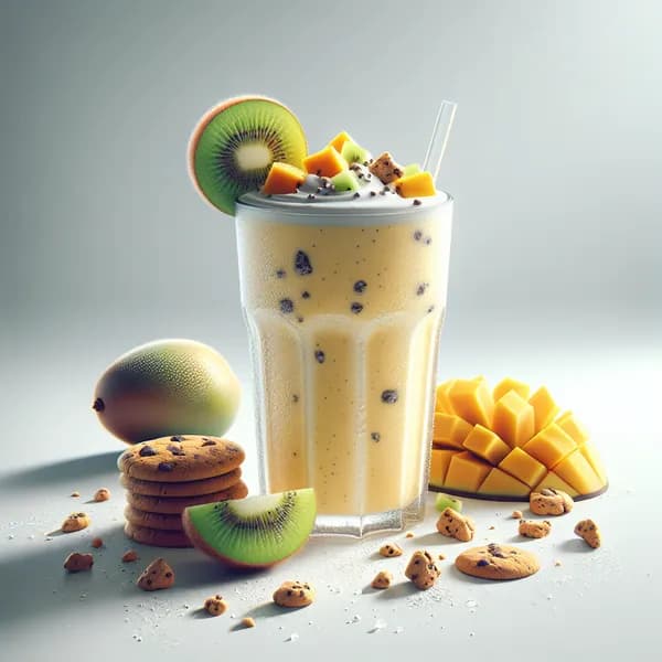 Indulge in a Tropical Twist on Herbalife's Mango-Kiwi Cookies 'n Cream Shake