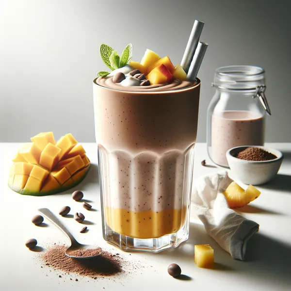 Tropical Herbalife Shake Recipe: Mango, Pineapple, Dutch Chocolate