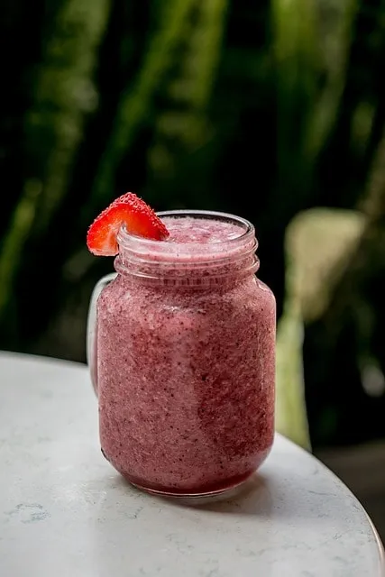 smoothie, drink, mason jar