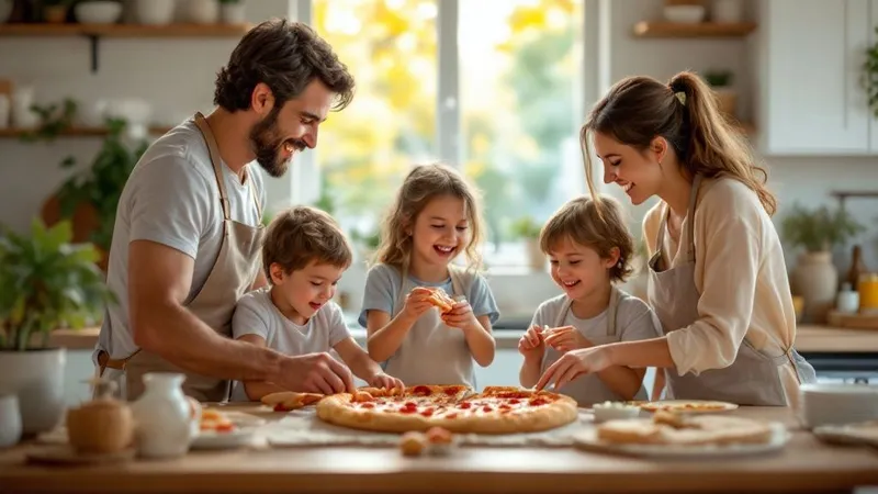 Family strategizing their dinner plan