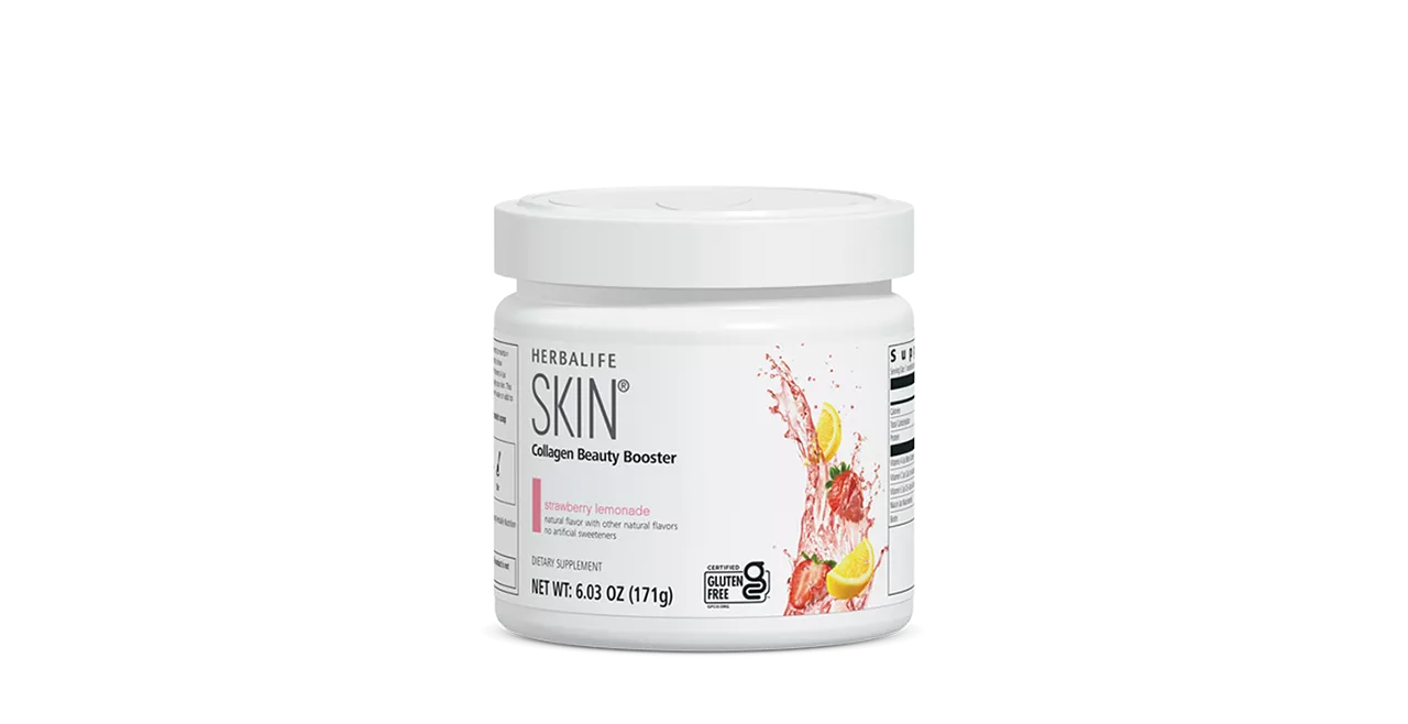 Herbalife Skin Collagen Beauty Booster strawberry lemonade packets