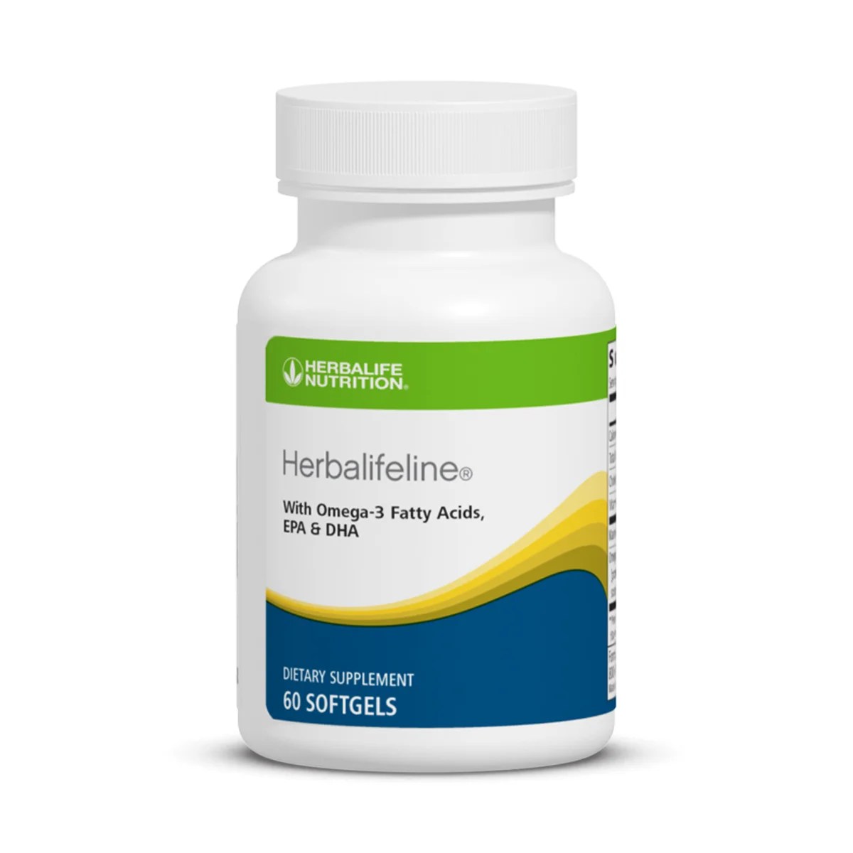 Official Herbalife Herbalifeline omega-3 softgel bottle