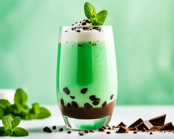 Mint Chocolate Chip Protein Shake