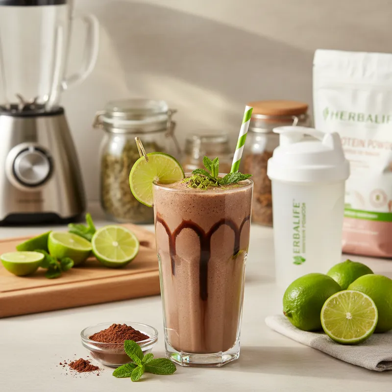 How to Make a Delicious Herbalife Chocolate Lime Shake