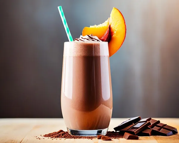 How to Make a Delicious Herbalife Chocolate Peach Shake