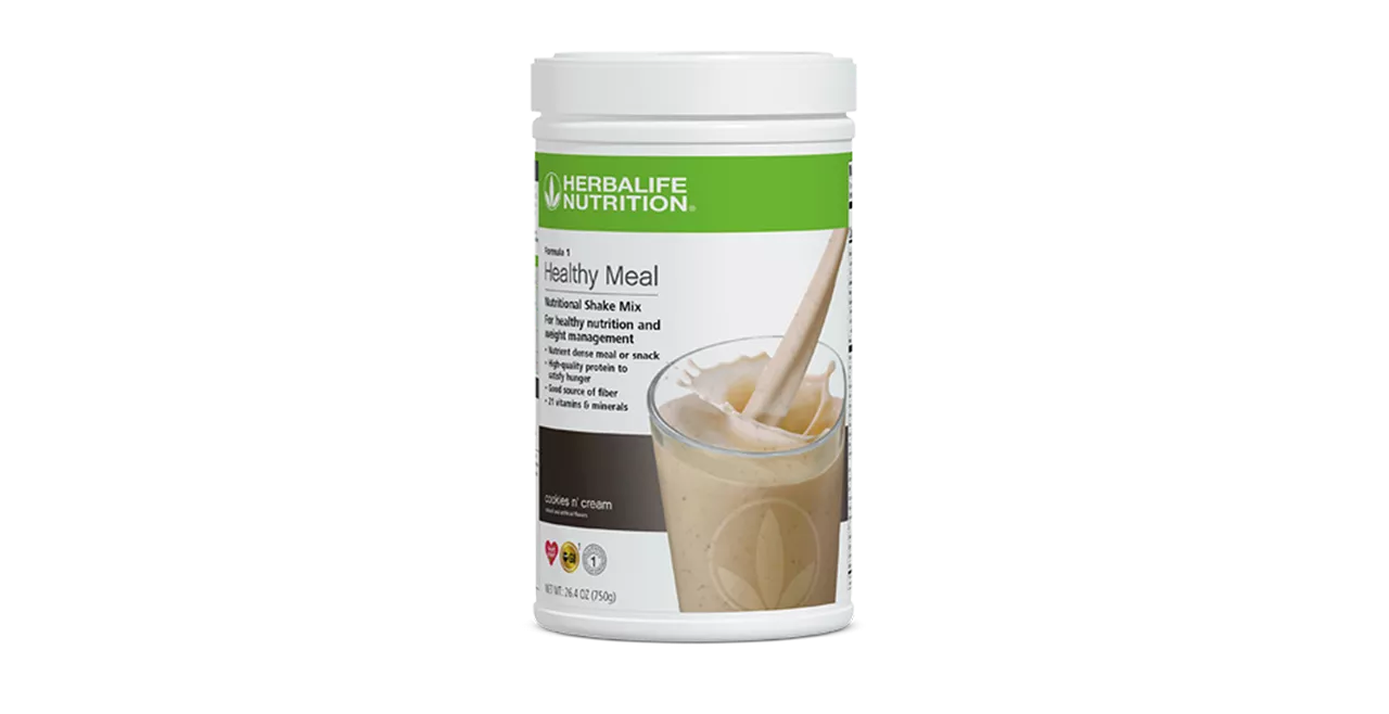 Herbalife Formula 1 product on a kitchen counter representing a home-based Herbalife business