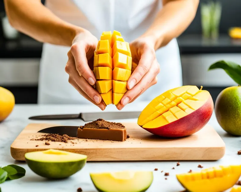 Mango preparation for Mango Shake