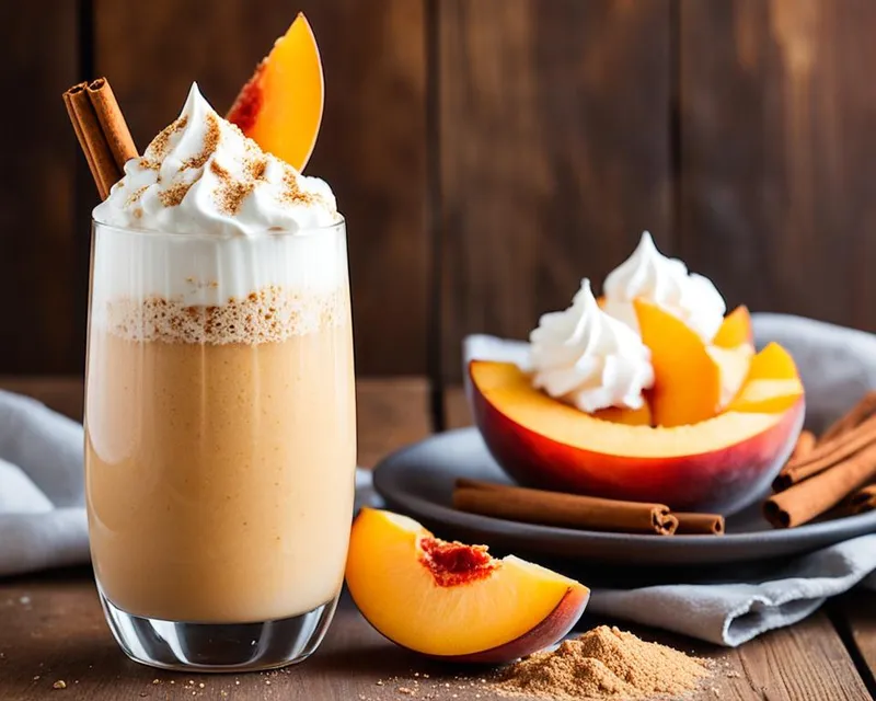 Peach Cobbler Protein Shake