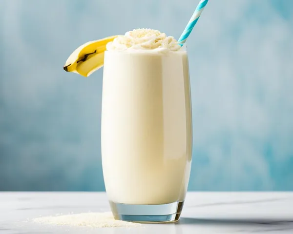 Delicious Vanilla Herbalife Shake with Protein Drink Mix and Banana