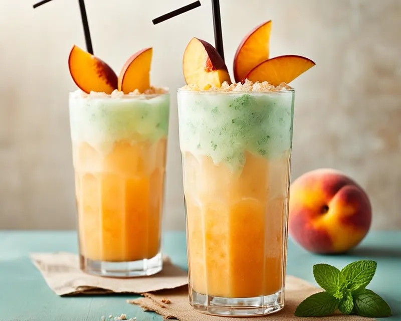 Summer Peach Cobbler Protein Shake