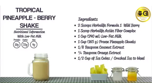 TROPICAL PINEAPPLE SHAKE - Shake Recipes