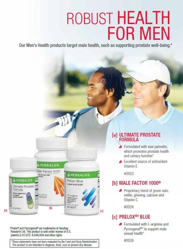 28 - Herbalife Ultimate Prostate, Herbalife Male Factor 1000, Herbalife Prelox Blue
