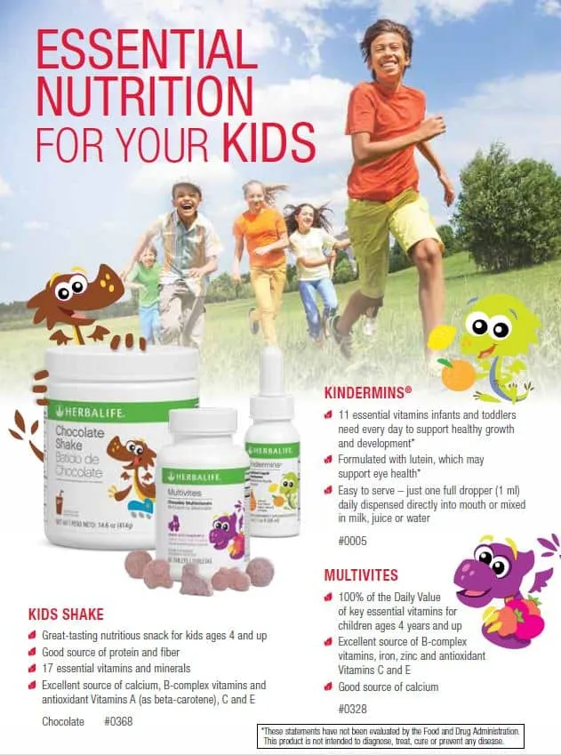 29 - Herbalife Kids Shake, Herbalife Kindermins, Herbalife Multivites