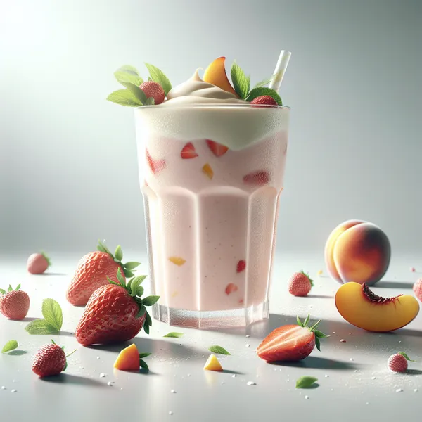Seasonal Strawberry Peach French Vanilla Herbalife Shake Recipe