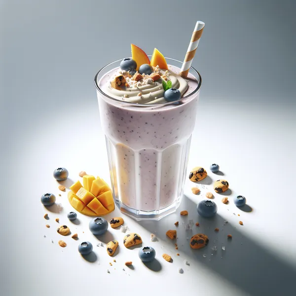 Delectable Herbalife Shake Blend: Mango, Blueberries, and Cookies 'n Cream