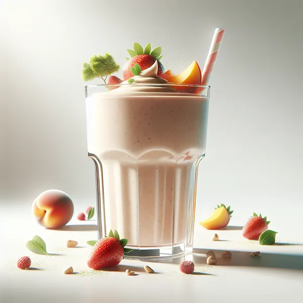 Seasonal Herbalife Shake Recipe: French Vanilla, Strawberries, and Peaches